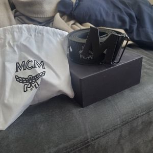 Black mcm belt